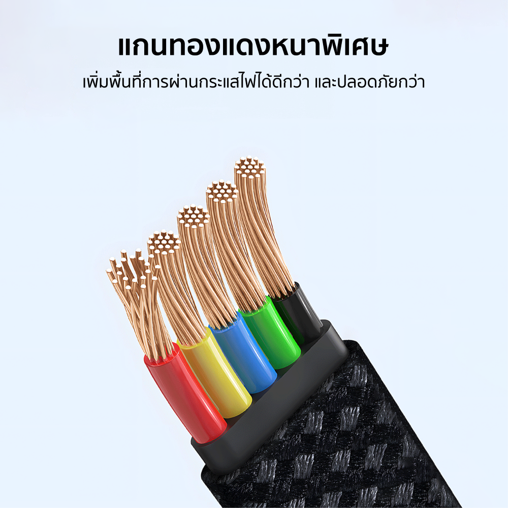 สายชาร์จเร็วเกมมิ่ง ZTEC รุ่น ZL531 USB-C to Lightning 27W ยาว 1.2 เมตร สีดำ (รองรับเทคโนโลยี PD / QC)_7